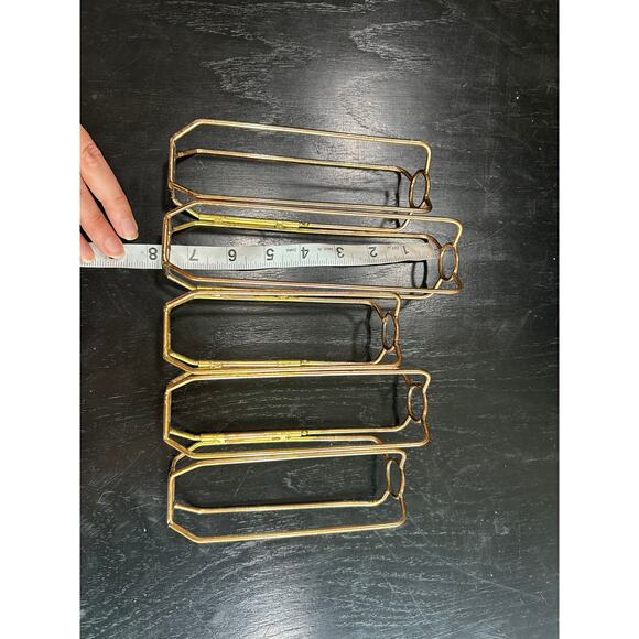 Test Tube- Bud Vase- Metal Decor MCM frame- frame only- some rust and wear - Picture 5 of 5